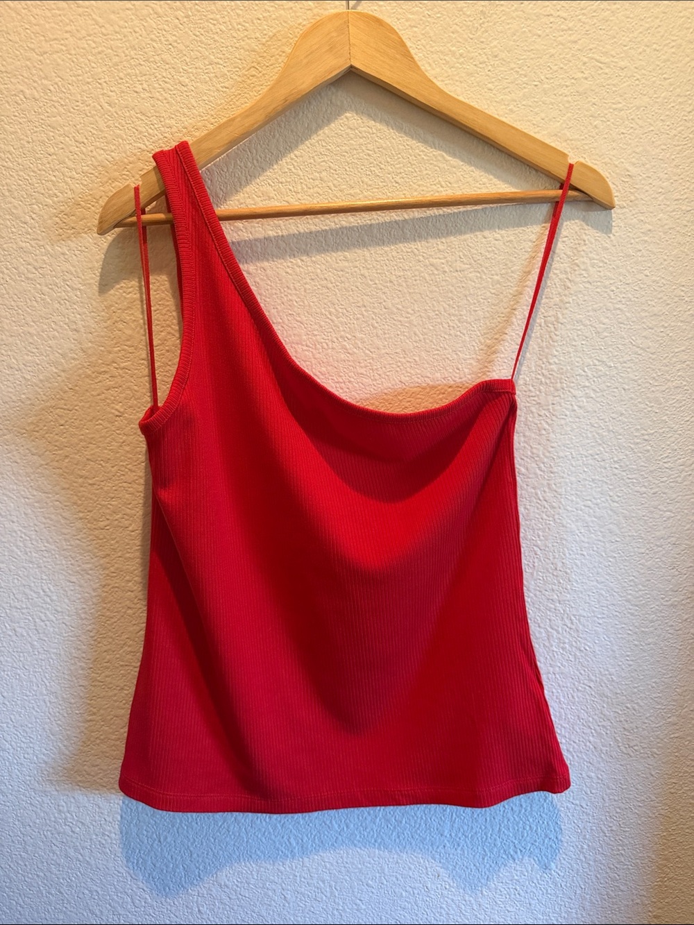& Other Stories Ribbed One Shoulder Tank Top